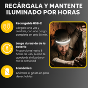 BEAMPRO LINTERNA FRONTAL LED CON SENSOR DE MOVIMIENTO